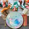 8 Count Iridescent Narwhal Party Paper Dinner Plates 9" Magical Sea-Themed Disposable Plates
